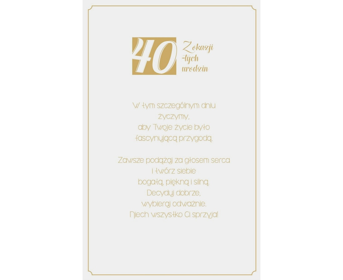 Birthday Card 40th Birthday, Friends, 13x20,5 cm